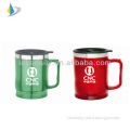 450ml sublimation colorful travel mug with silicone handle